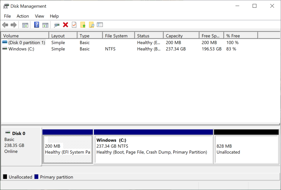 Disk Management After Deletion